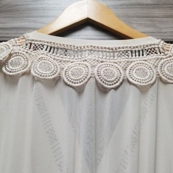 Shona Joy Rafaella Plunge-Neck Long-Sleeve Frill Sheer Mini Dress - Picture 12 of 16